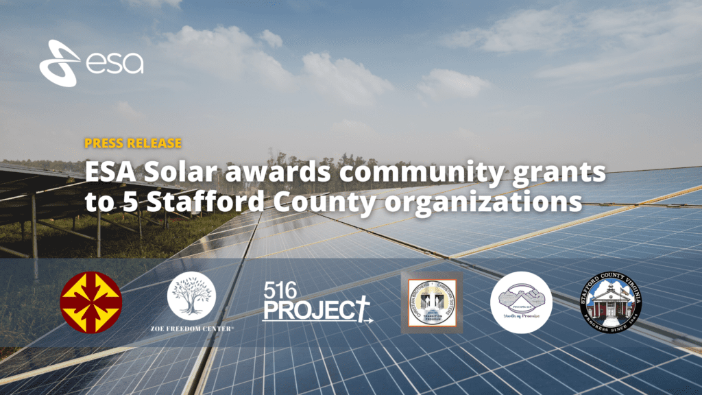 esa Solar Awards community grant
